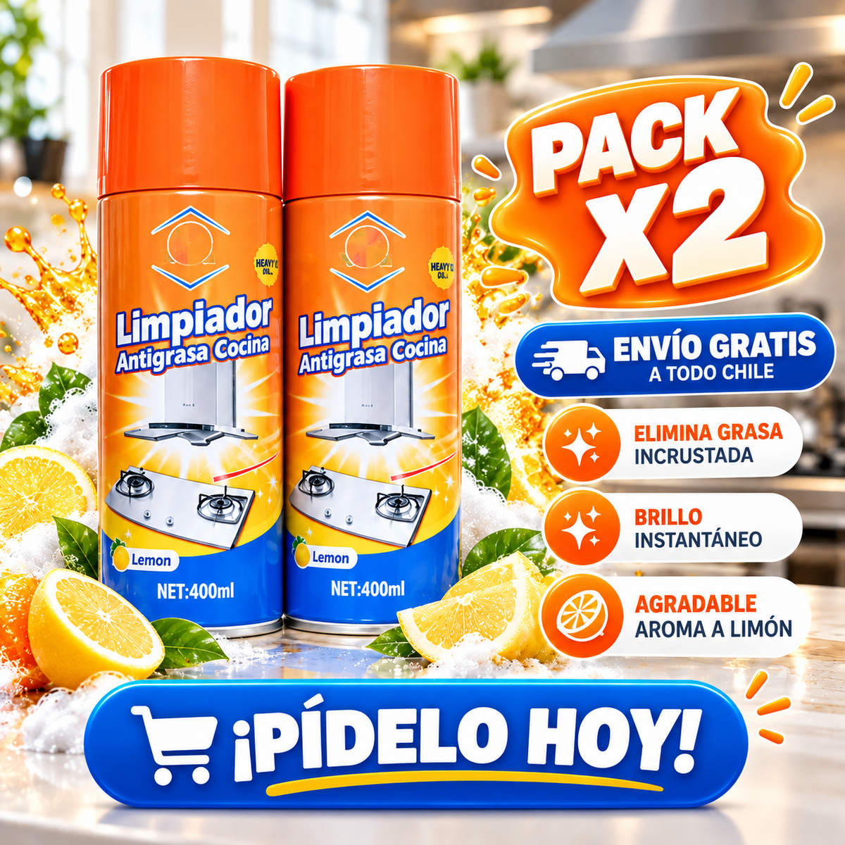 GrasaStop™ ¡Adiós a la grasa difícil, hola a la limpieza fácil!