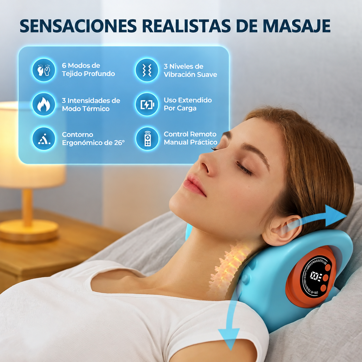 CerviCalm™ Masajeador de cuello 4 en 1
