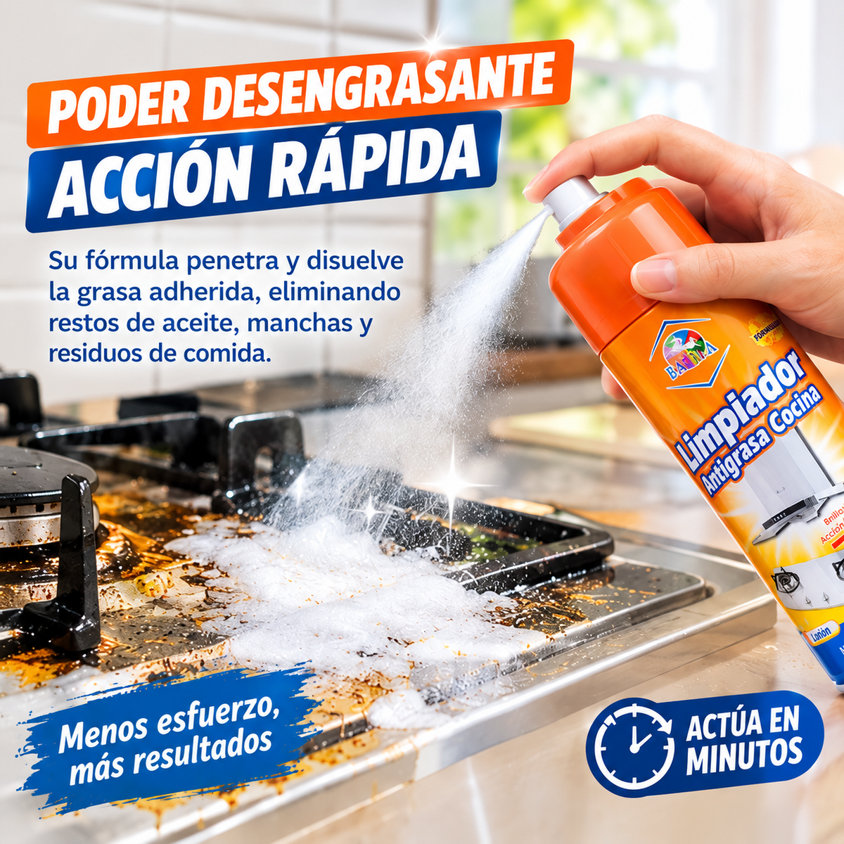 GrasaStop™ ¡Adiós a la grasa difícil, hola a la limpieza fácil!