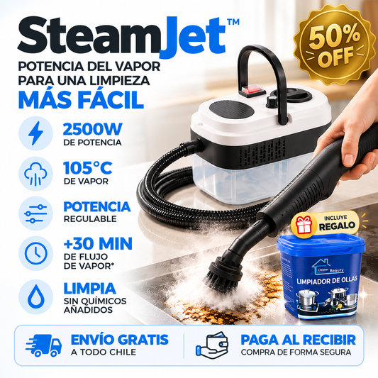 SteamJet™ Vapor y potencia que transforma tu forma de limpiar